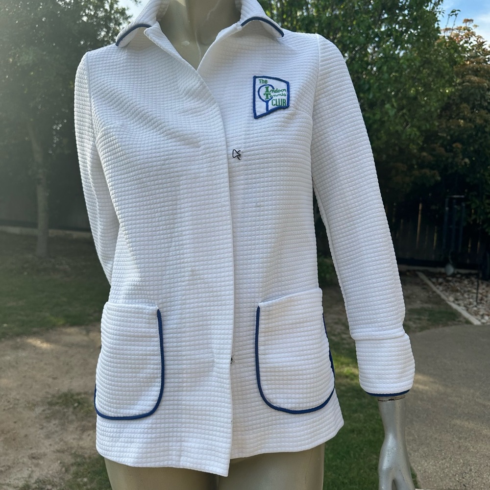 Vintage 70’s Tennis Club Jacket- Small 🎾 - Picture 3 of 7